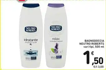 Conad Neutro Roberts Bagnodoccia Idratante/ Relax 500 Ml offerta