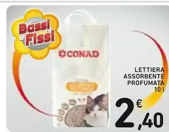 Conad Conad Lettiera Assorbente Profumata 10L offerta