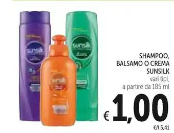 Conad Sunsilk Shampoo/ Balsamo/ Crema 185 Ml offerta