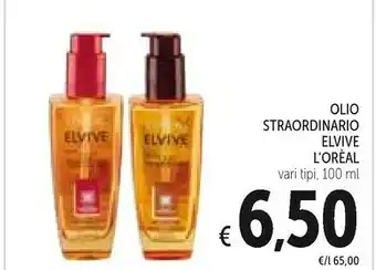 Conad L'Oreal Olio Straordinario Elvive 100 Ml offerta