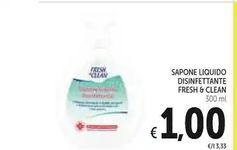 Conad Fresh & Clean Sapone Liquido Disinfettante offerta