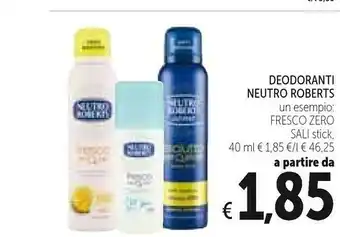 Conad Neutro Roberts Deodoranti offerta