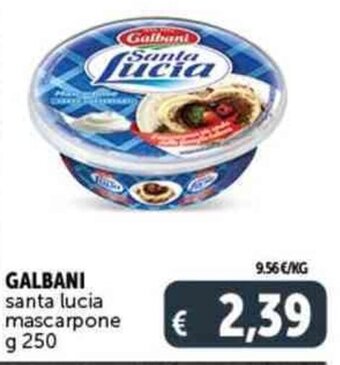 Deco Supermercati GALBANI santa lucia mascarpone g 250 offerta