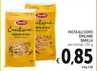 Conad Barilla Treccine All'Uovo Emiliane 250 G(ml) offerta