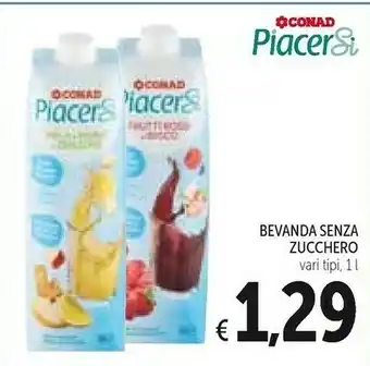Conad Bevanda Senza Zucchero offerta