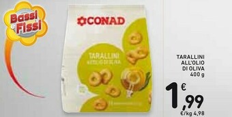 Conad Conad - Tarallini All'Olio Di Oliva 400 G(ml) offerta