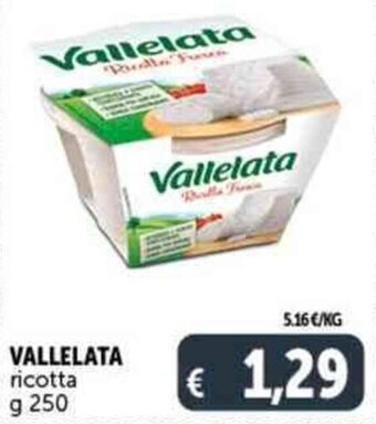 Deco Supermercati VALLELATA ricotta g 250 offerta