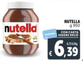 Deco Supermercati NUTELLA g 950 offerta