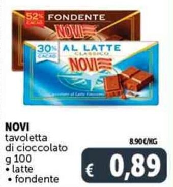 Deco Supermercati NOVI tavoletta di cioccolato g 100 offerta