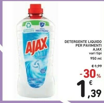 Conad Ajax Detergente Liquido Per Pavimenti offerta