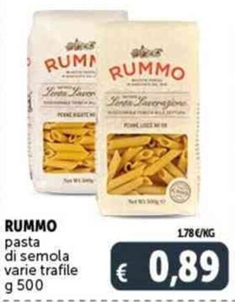 RUMMO pasta di semola varie trafile g 500