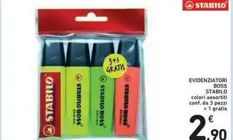 Conad Stabilo Evidenzitori Boss offerta