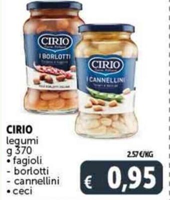 Deco Supermercati CIRIO legumi g 370 offerta