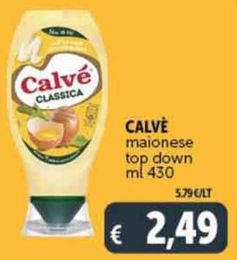 Deco Supermercati CALVÈ maionese top down ml 430 offerta