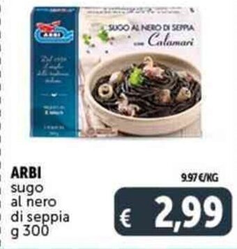 Deco Supermercati ARBI sugo ial nero di seppia g 300 offerta