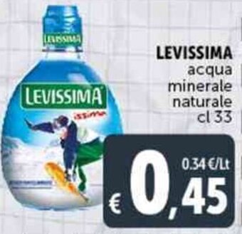 Deco Supermercati LEVISSIMA acqua minerale naturale cl 33 offerta