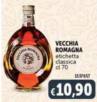 Deco Supermercati VECCHIA ROMAGNA etichetta classica cl 70 offerta
