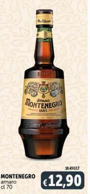 Deco Supermercati MONTENEGRO amaro cl 70 offerta