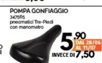 Orizzonte Pompa Gonfiaggio offerta