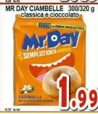 Sacoph Mr. Day - 6 Ciambelle Con Crema Al Cioccolato 300 G(ml) offerta