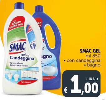 Deco Supermercati SMAC GEL ml 850 • con candeggina • bagno offerta