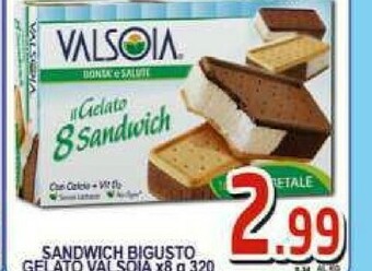 Sacoph Valsoia Gelato Sandwich 320 G(ml) offerta