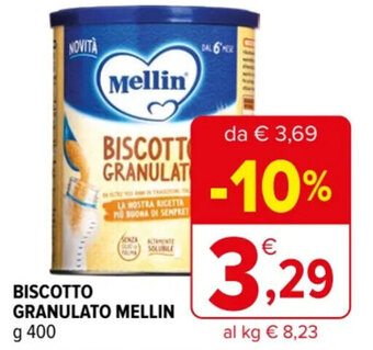 Iperal BISCOTTO GRANULATO MELLIN g 400 offerta
