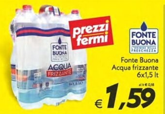 Iper Super Conveniente Fonte Buona Acqua frizzante 6x1,5 It offerta