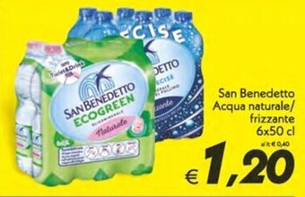 Iper Super Conveniente San Benedetto Acqua naturale/ frizzante 6x50 cl offerta