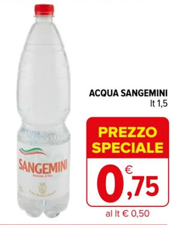 Iperal ACQUA SANGEMINI lt. 1,5 offerta