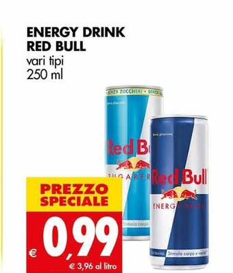 Tigros Red bull energy drink offerta
