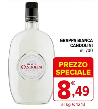 Iperal GRAPPA BIANCA CANDOLINI ml 700 offerta