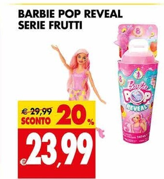 Tigros Barbie pop reveal serie frutti offerta