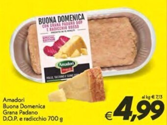 Iper Super Conveniente Amadori Buona Domenica Grana Padano D.O.P. e radicchio 700 g offerta