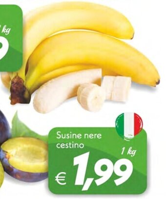 Susine nere cestino 1kg