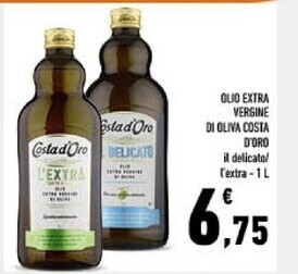 Costa d'oro olio extra vergine di oliva