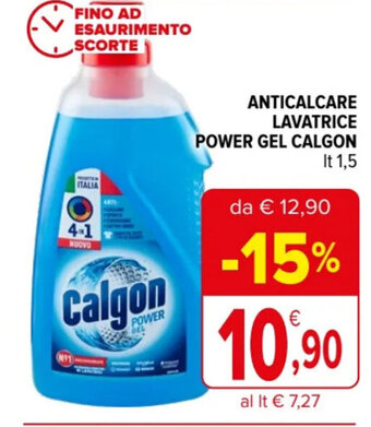 Iperal ANTICALCARE LAVATRICE POWER GEL CALGON lt. 1,5 offerta