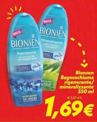 Bionsen Bagnoschiuma rigenerante/ mineralizzante 550 ml