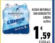 Conad Margherita San benedetto acqua naturale libera offerta