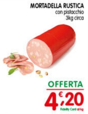 D'Ambros MORTADELLA RUSTICA 3kg circa offerta