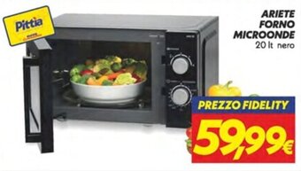 Iper Super Conveniente ARIETE FORNO MICROONDE 20 It nero offerta
