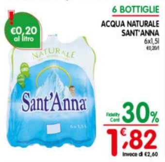 ACQUA NATURALE SANT'ANNA 6 x 1,5 l