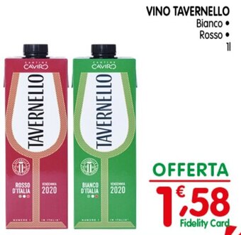 D'Ambros VINO TAVERNELLO Bianco Rosso 1 l offerta