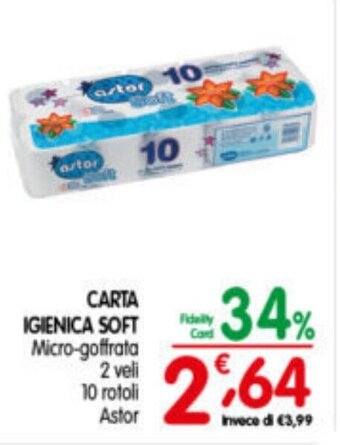 D'Ambros CARTA IGIENICA SOFT Astor offerta