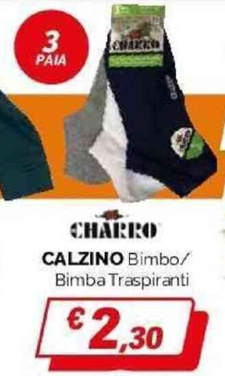 Orizzonte CHARRO CALZINO Bimbo/ Bimba Traspiranti offerta