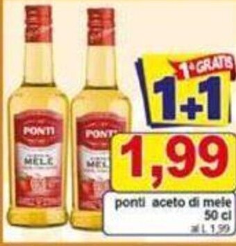 Pewex ponti aceto di mele 50 cl offerta