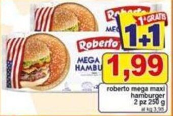 Pewex roberto mega maxi hamburger 2 pz 250 g offerta