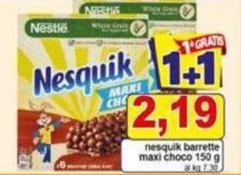 Pewex nesquik barrette maxi choco 150 g offerta