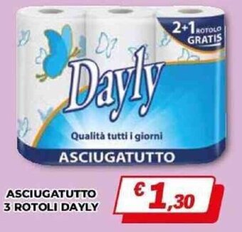 Orizzonte ASCIUGATUTTO 3 ROTOLI DAYLY offerta