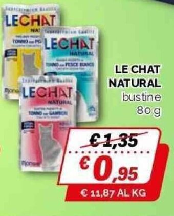 Orizzonte LE CHAT NATURAL bustine 80 g offerta